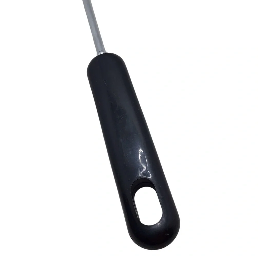 Vintage MCM Black Plastic Slotted Spatula Utensil 12” Retro Kitchen.